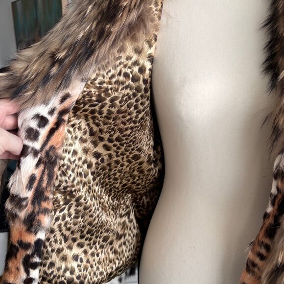 GENUINE FOX FUR CHIC SHORT COAT - Picture 7 of 8